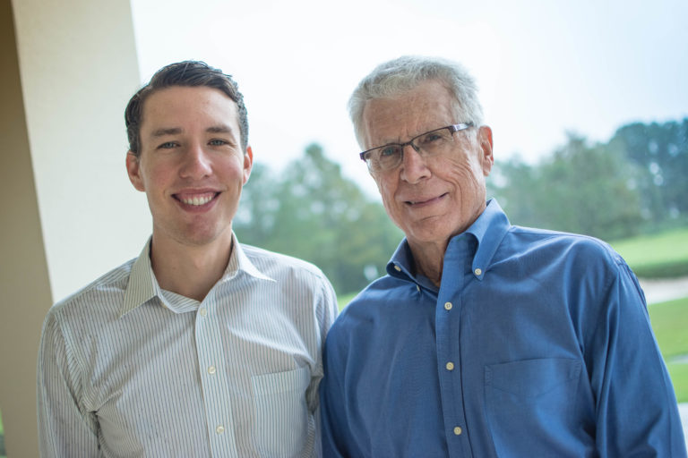Nicholas Diebel and Dr. Donald Diebel Sr. at Interlachen Country Club in Winter Park, Fla.