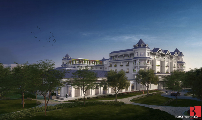 Henderson Hotel Winter Park exterior rendering.