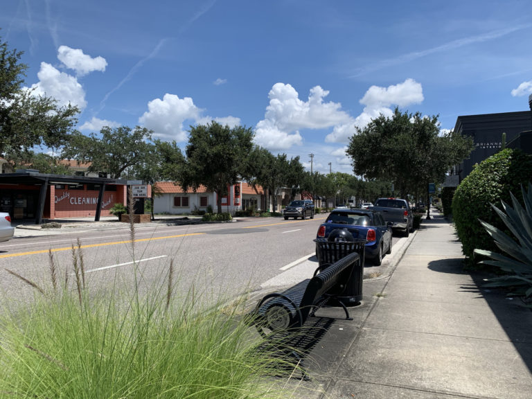 View of Orange Avenue.