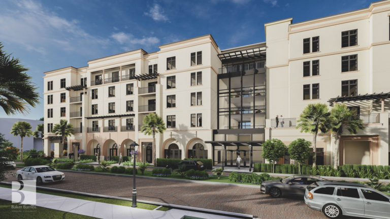 Exterior rendering of The Alfond Inn expansion