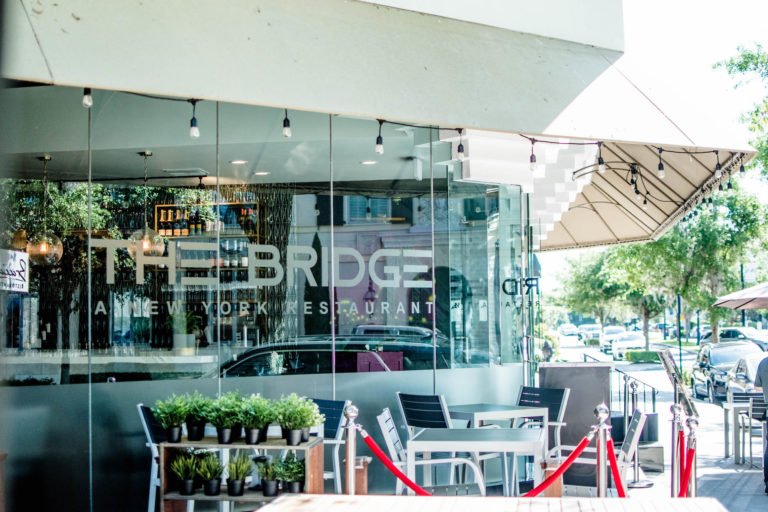 Exterior of The Bridge restaurant in Winter Park.