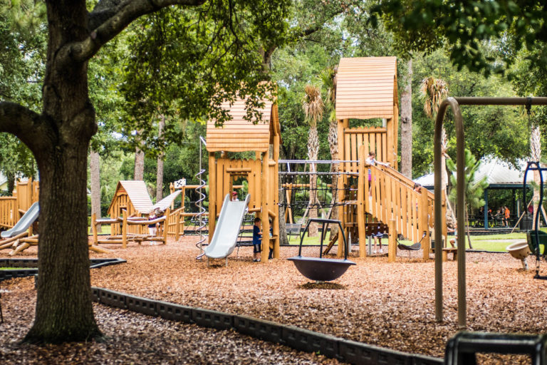 The structure at Phelps Park Playground was replaced