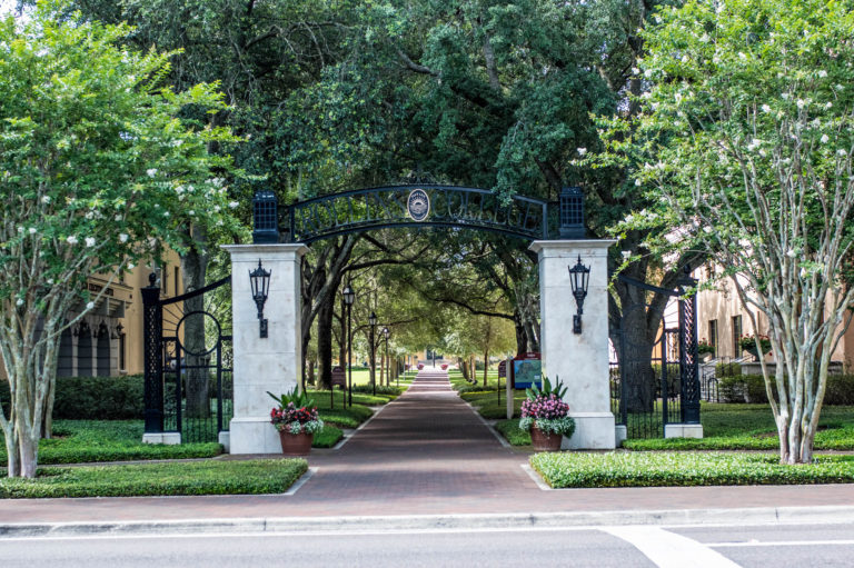 Rollins College archway.