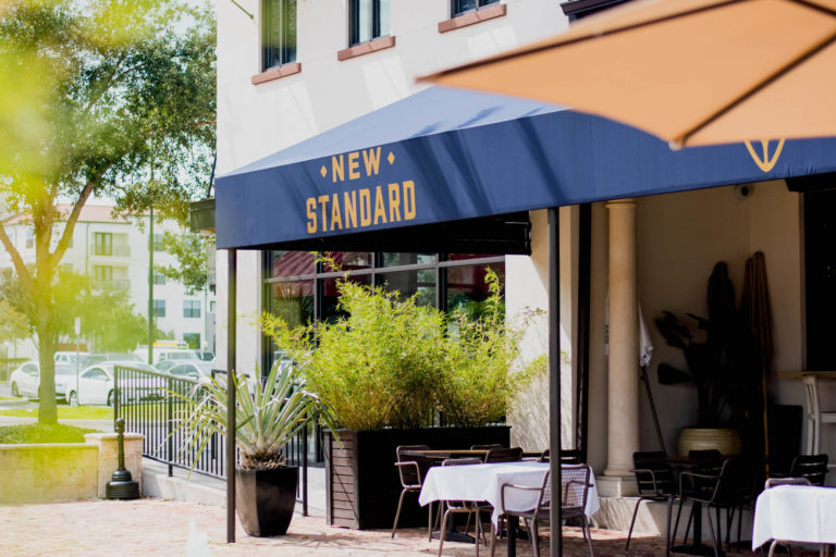 Exterior of The New Standard restaurant in Winter Park.