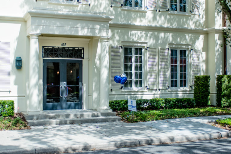 Exterior of new Cogent Bank office in Winter Park.