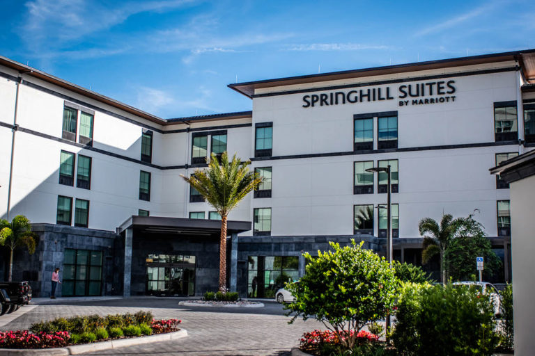 Sydgan Corporation Owner Dan Bellows and RLH Construction LLC Owner Richard Haines started constructing the new SpringHill Suites approximately a decade ago after receiving full entitlements for Ravaudage in 2011. Photo by: Abigail Waters